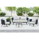 Java Dark Gray Outdoor 2 Piece Round Sintered Stone Top Occasional Table Set