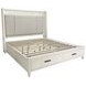 Americana Modern Cotton King Upholstered Storage Shelter Bed