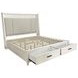 Americana Modern Cotton King Upholstered Storage Shelter Bed