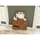 Bandalier Russet 7 Drawer Dresser and Rectangular Mirror