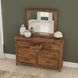 Bandalier Russet 7 Drawer Dresser and Rectangular Mirror