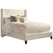 Angel Himalaya Ivory King Upholstered Panel Bed