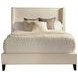 Angel Himalaya Ivory King Upholstered Panel Bed