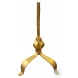 Barclay Gold Leaf Round Cigar Accent Table