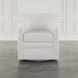 Barrett White Upholstered Swivel Accent Armchair