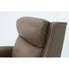 Barrett Cashmere Taupe Leather Lounge Power Recliner with USB Charging and Nailhead Trim