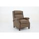 Barrett Cashmere Taupe Leather Lounge Power Recliner with USB Charging and Nailhead Trim