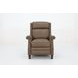 Barrett Cashmere Taupe Leather Lounge Power Recliner with USB Charging and Nailhead Trim