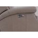 Barrett Cashmere Taupe Leather Lounge Power Recliner with USB Charging and Nailhead Trim