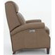 Barrett Cashmere Taupe Leather Lounge Power Recliner with Power Headrest