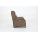 Barrett Cashmere Taupe Leather Lounge Power Recliner with USB Charging and Nailhead Trim