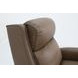 Barrett Cashmere Taupe Leather Lounge Power Recliner with USB Charging and Nailhead Trim