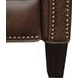 Barrett Worthington Cognac Leather Lounge Power Recliner with USB Charging and Nailhead Trim