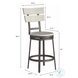 Wilson White And Middle Gray 24" Swivel Stool with Back