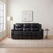Bastrop Black 88" Double Reclining Sofa