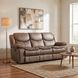 Bastrop Brown Double Reclining Sofa