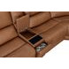 Belmont Lyric Caramel Leather 7 Piece Modular Zero Gravity Power Reclining Sectional with USB Charging