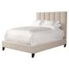 Avery Dune Natural Performance Fabric Queen Upholstered Panel Bed
