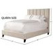 Avery Dune Natural Performance Fabric Queen Upholstered Panel Bed