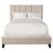 Avery Dune Natural Performance Fabric King Upholstered Panel Bed
