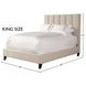 Avery Dune Natural Performance Fabric King Upholstered Panel Bed
