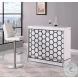 Baxter Gloss White Honeycomb Home Bar