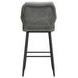 Orlando Gray Upholstered Outdoor Bar Stool Set of 2