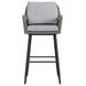 Orlando Gray Upholstered Outdoor Bar Stool Set of 2