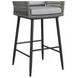 Orlando Gray Upholstered Outdoor Bar Stool Set of 2