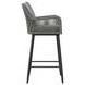 Orlando Gray Upholstered Outdoor Bar Stool Set of 2