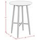 Orlando Brown and Black Outdoor 28" Round Bar Table