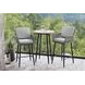 Orlando Gray Upholstered Outdoor Bar Stool Set of 2