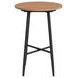 Orlando Brown and Black Outdoor 28" Round Bar Table