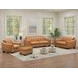 Baylor Cinnamon Brown Leather 84" Sofa