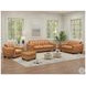 Baylor Cinnamon Brown Leather 84" Sofa