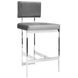 Baylor Nickel and Gray Counter Height Stool