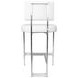 Baylor Nickel and White Counter Height Stool