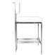Baylor Nickel and White Counter Height Stool
