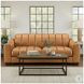 Baylor Cinnamon Brown Leather 84" Sofa