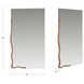 Leni Brown Rectangular Wall Mirror