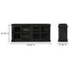 Mona Black 4 Door Sideboard