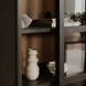 Mona Black 2 Glass Door Tall Cabinet