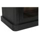 Mona Black 2 Glass Door Tall Cabinet