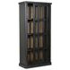 Mona Black 2 Glass Door Tall Cabinet