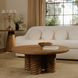 Treccia Oak Round Occasional Table Set