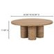 Treccia Oak Round Coffee Table