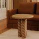 Treccia Oak Round Side Table