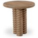 Treccia Oak Round Occasional Table Set