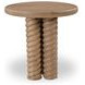 Treccia Oak Round Occasional Table Set