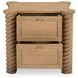 Treccia Oak 2 Drawer Nightstand